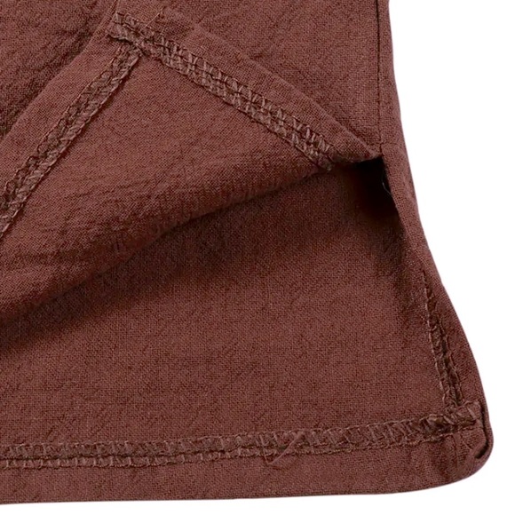 Casual Button-Down Blouse in Brown - Picture 5 of 5